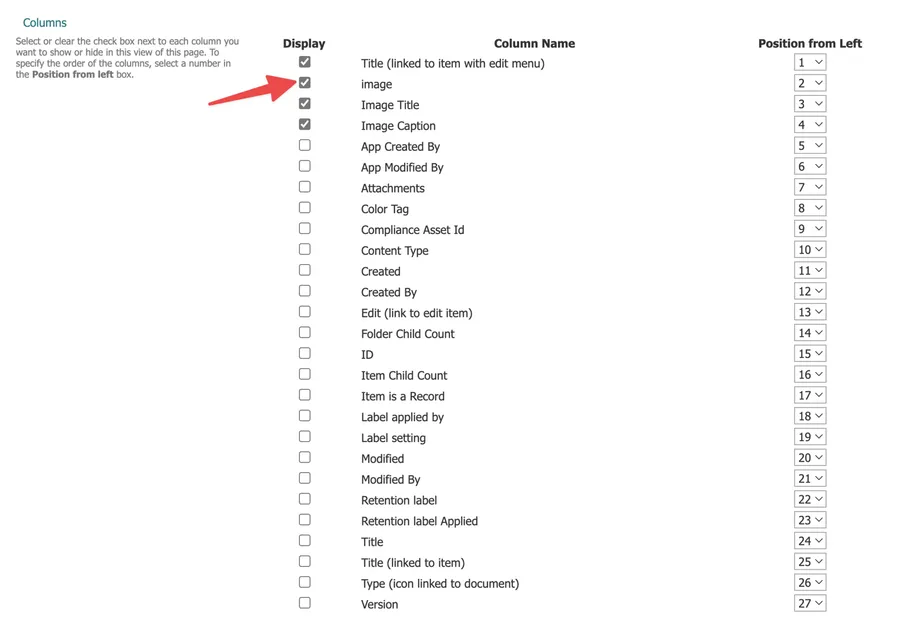 Check if the image view is being displayed. 