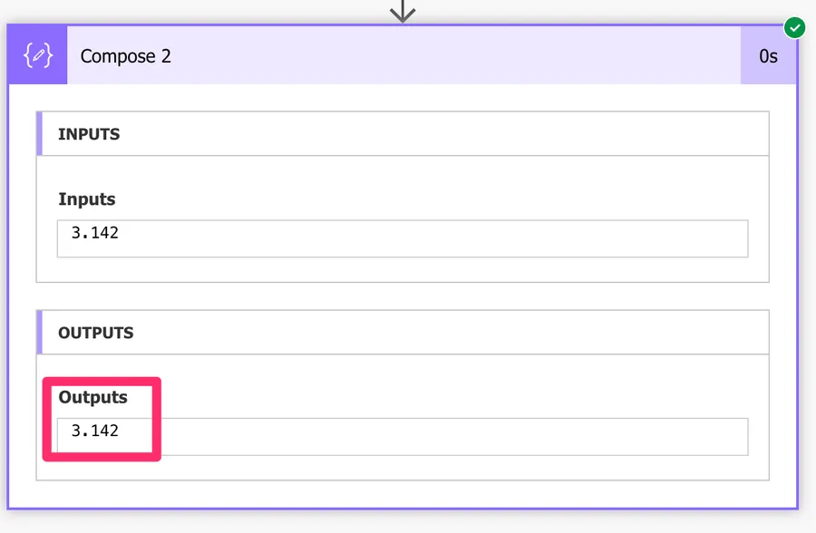 Power Automate how to round a number always naturally with decimal places