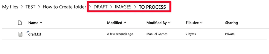 After the Power Automate runs we see that multiple folders were created at the same time.